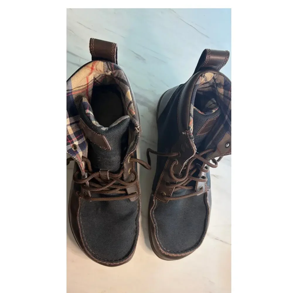 Lems Boulder Boot Navy Stout Mens 12 EU 46 Zero Drop Wide Toe Box Leather